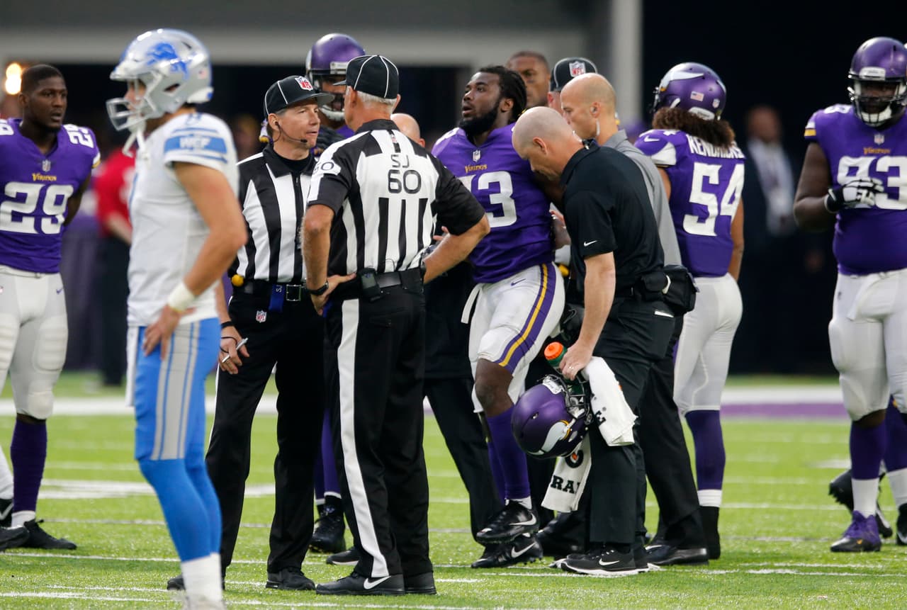 La Semana 4 ha sido la peor en cuanto a lesiones y la más grave se dio en el U.S. Bank Stadium de Minnesota. La prometedora temporada del novato Dalvin Cook terminó por una rotura de ligamento cruzado de la rodilla izquierda.