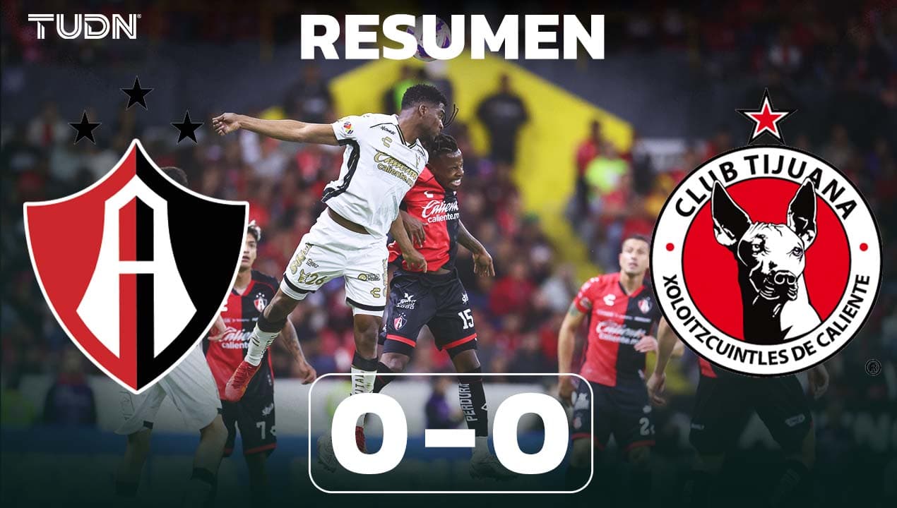 Atlas y Xolos empatan pero siguen metidos en la pelea en el Apertura 2024