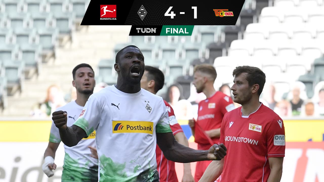 ¡Se aferra a Champions League! M’gladbach golea al Unión Berlín