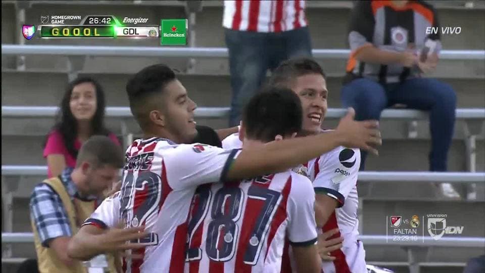 Goooolll!! José de Jesús Godínez mete el balón y marca para Guadalajara U20