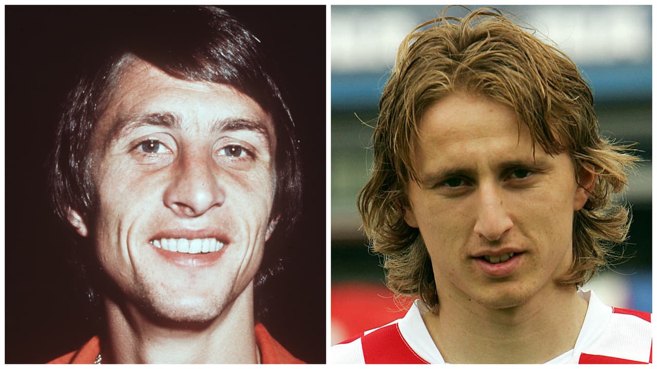 Johan Cruyff no solamente le pasó sus rasgos físicos al mediocampista merengue Luka Modric, sino que también le pasó su fino toque de balón.