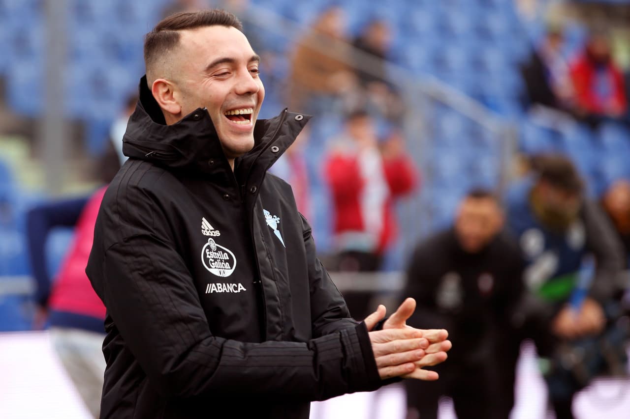 Iago Aspas entró al minuto 21 del segundo tiempo, pero fue muy poca la influencia que tuvo el goleador del Celta de Vigo en el partido.