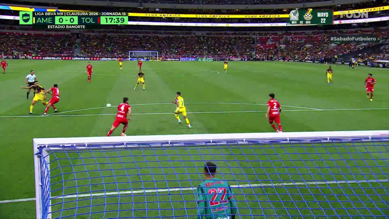 ¡TIRO ATAJADO! disparo por Jonathan dos Santos.