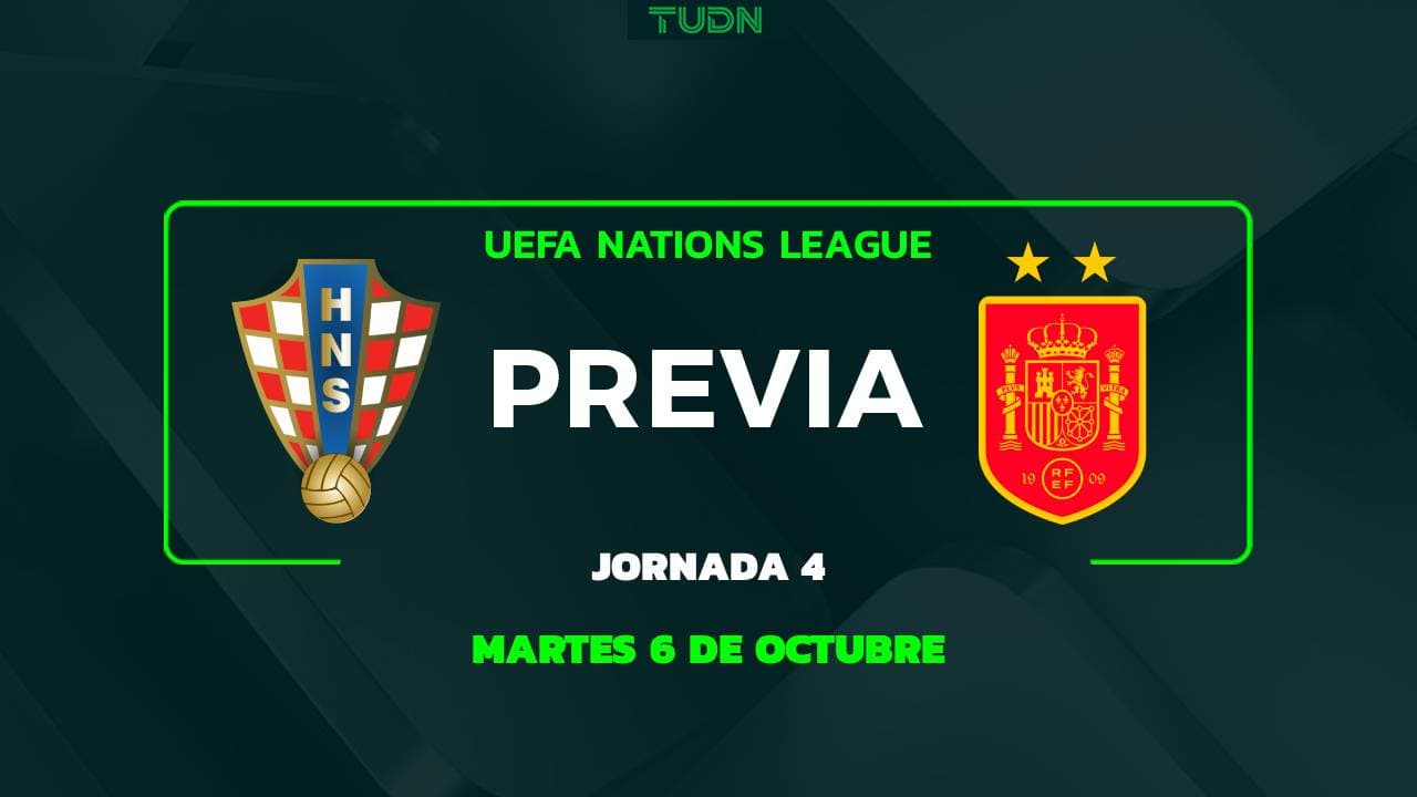 Croacia vs. España: A qué hora y dónde ver el partido de la UEFA Nations League