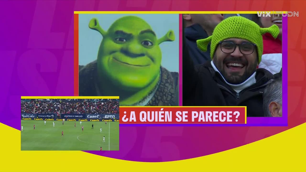 Shrek aparece en plena transmisión de juego de Liga MX 