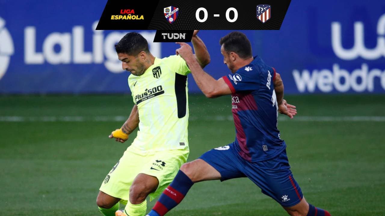 Con Suárez y sin Herrera, el Atlético empató con el Huesca