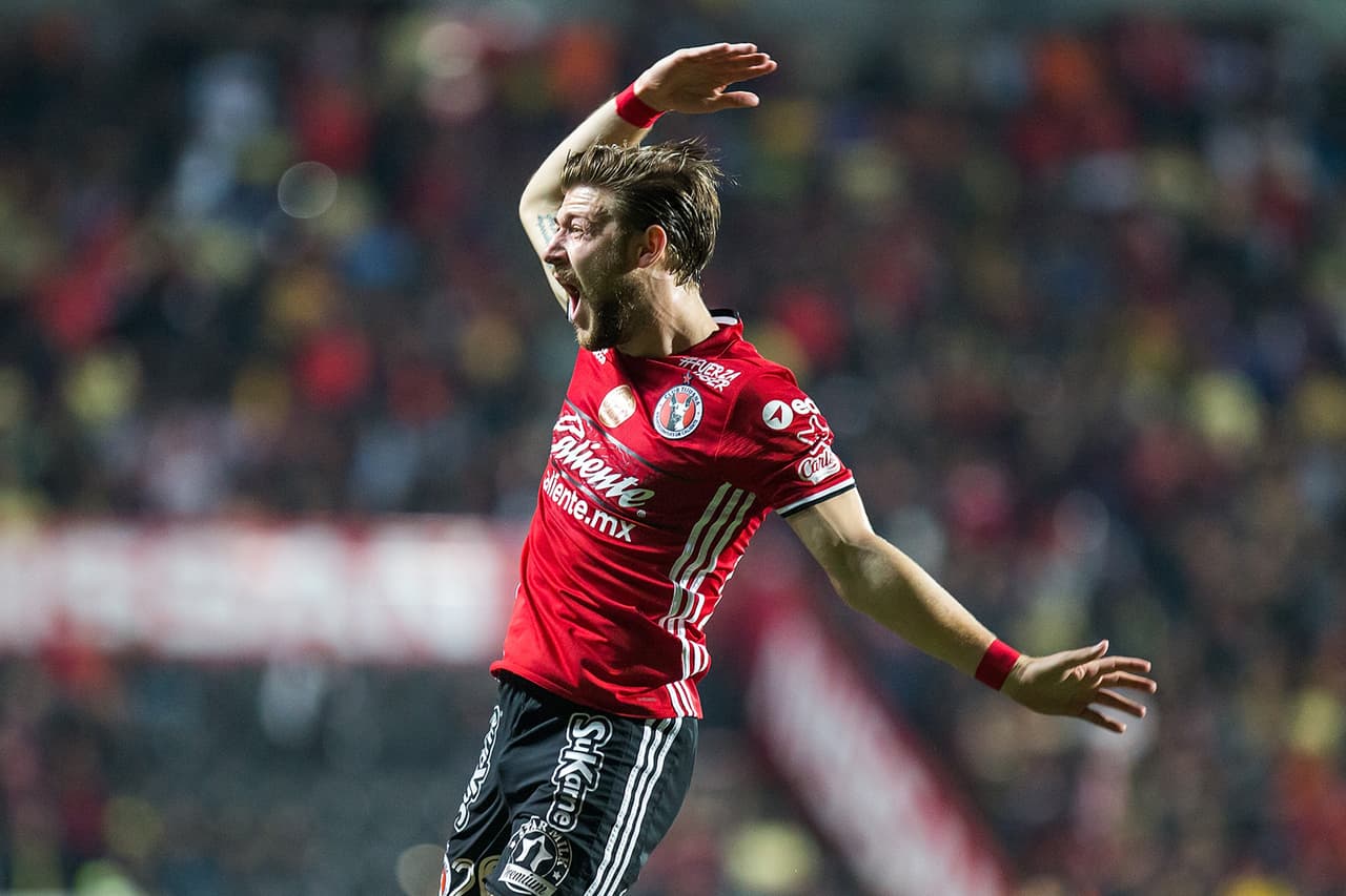 Paul Arriola anotó el gol de la tranquilidad al minuto 30 del primer tiempo, el de la ventaja contra América.