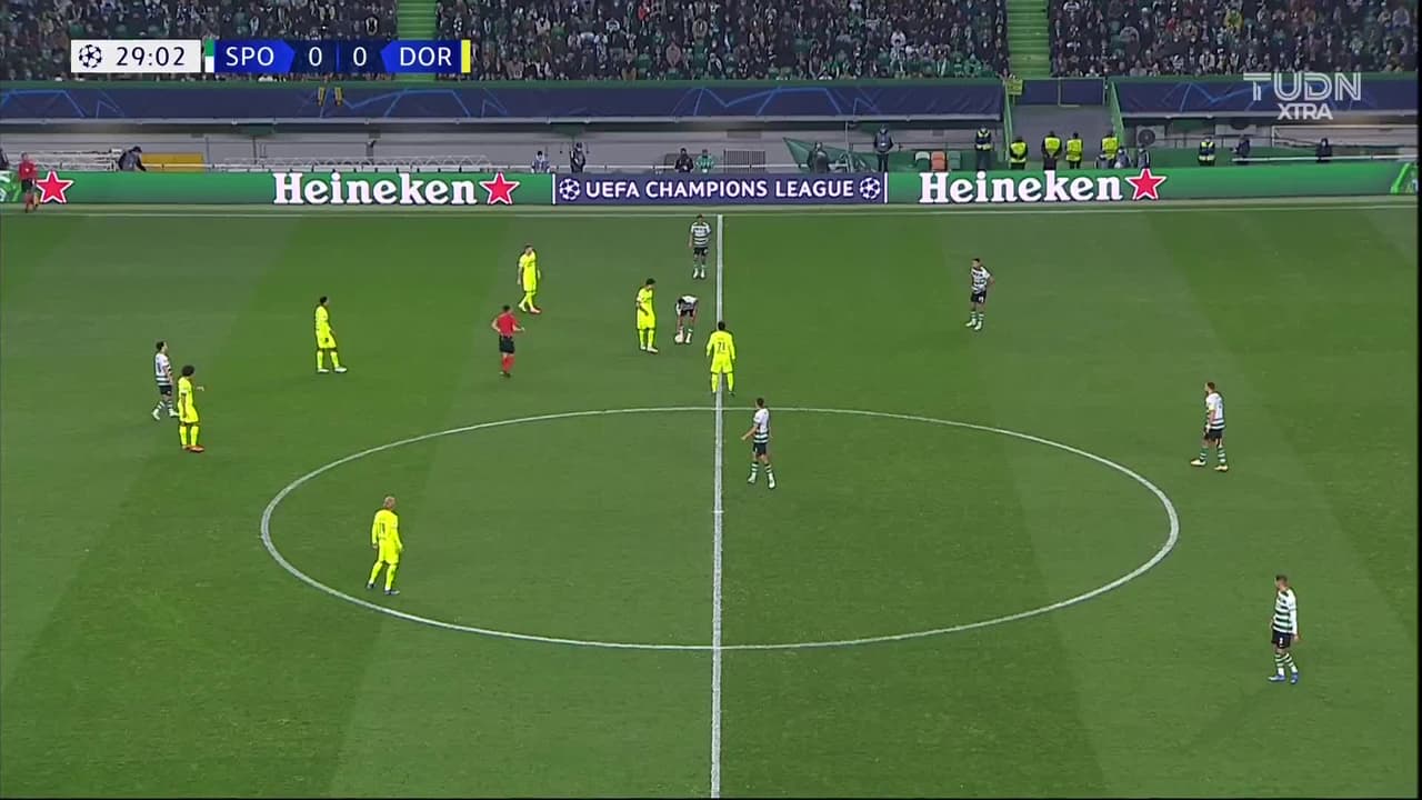 ¡Gol del Sporting! Goncalves aprovecha error defensivo del Dortmund