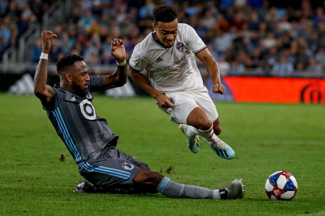 Minnesota United ante Colorado Rapids, en un partido de la temporada regular 2019.