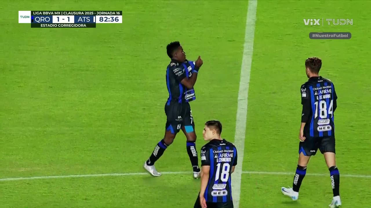 ¡Lo empata Querétaro! Potente disparo de Preciado