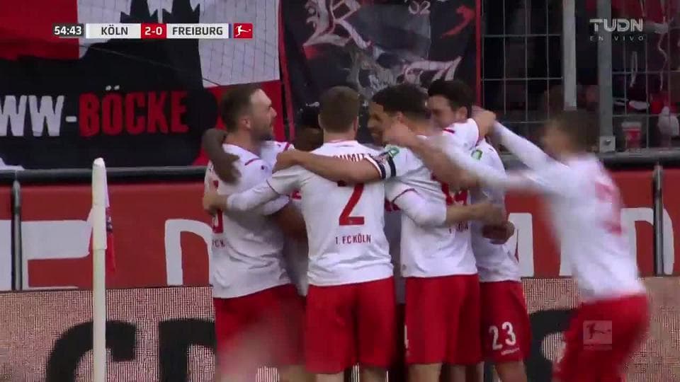 ¡GOOOL! Jhon Córdoba anota para 1. FC Köln