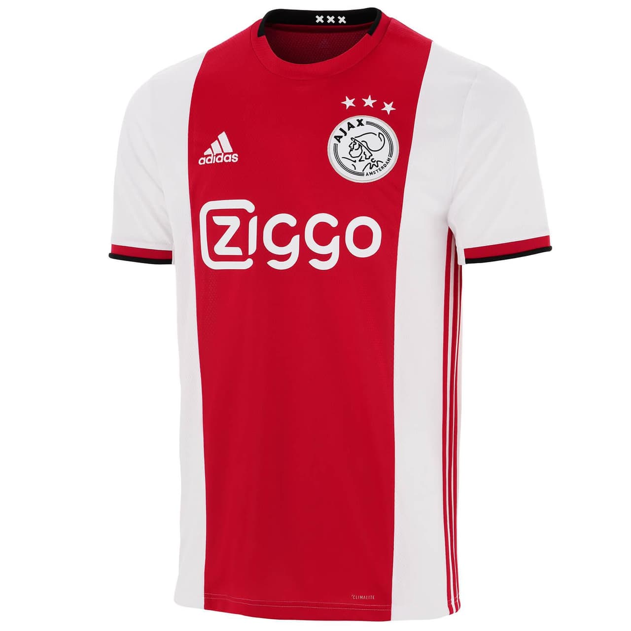 Después de la desolación por la dura eliminación de la Champions League a manos del Tottenham, el Ajax anunció su playera para la siguiente temporada con tintes algo retro. Los detalles negros en cuello y puños regresan, así como las tres franjas de la marca alemana en los laterales del torso y el escudo en fondo blanco.
