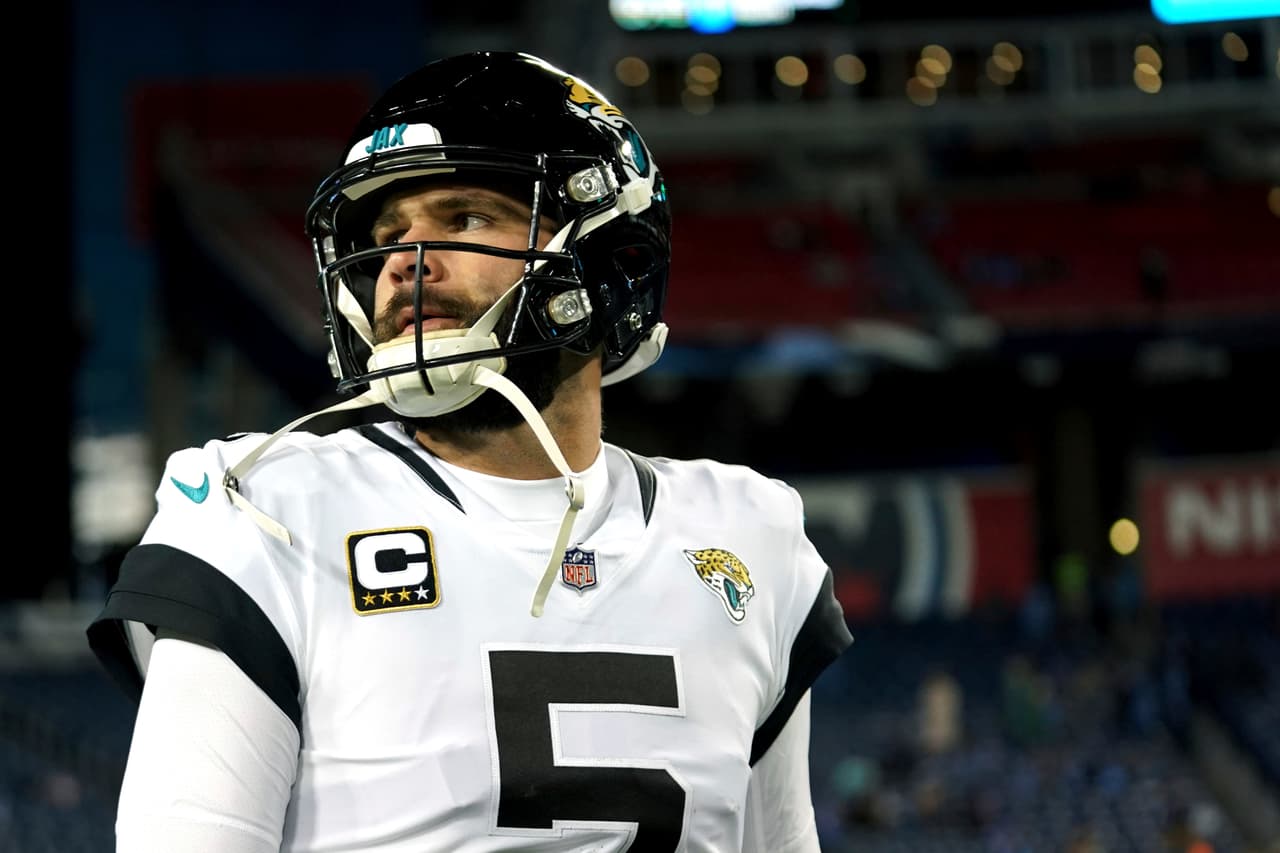 Blake Bortles podría jugar su último partido con los Jaguars en la visita a los Houston Texans.