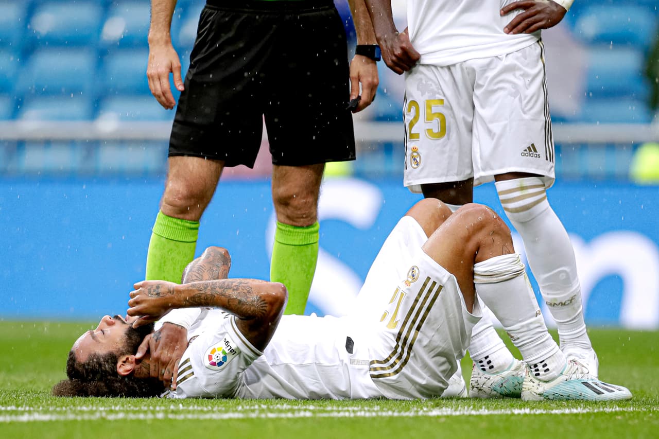 Marcelo se suma a las bajas del Real Madrid