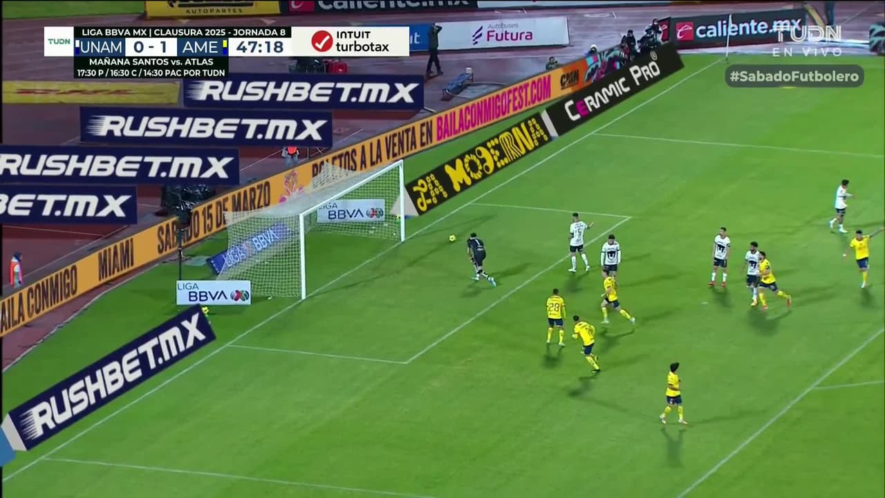 ¡GOOOL! Álvaro Fidalgo anota para América.