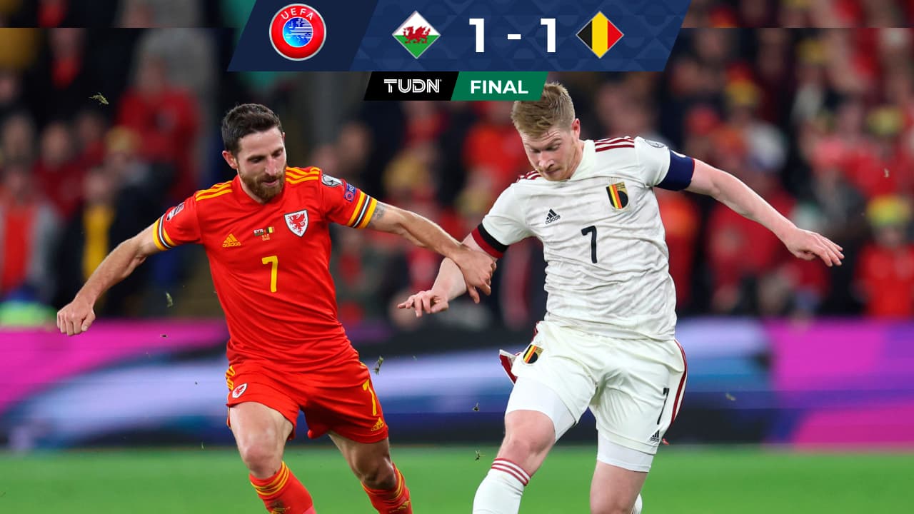 Bélgica termina invicta la eliminatoria con empate ante Gales