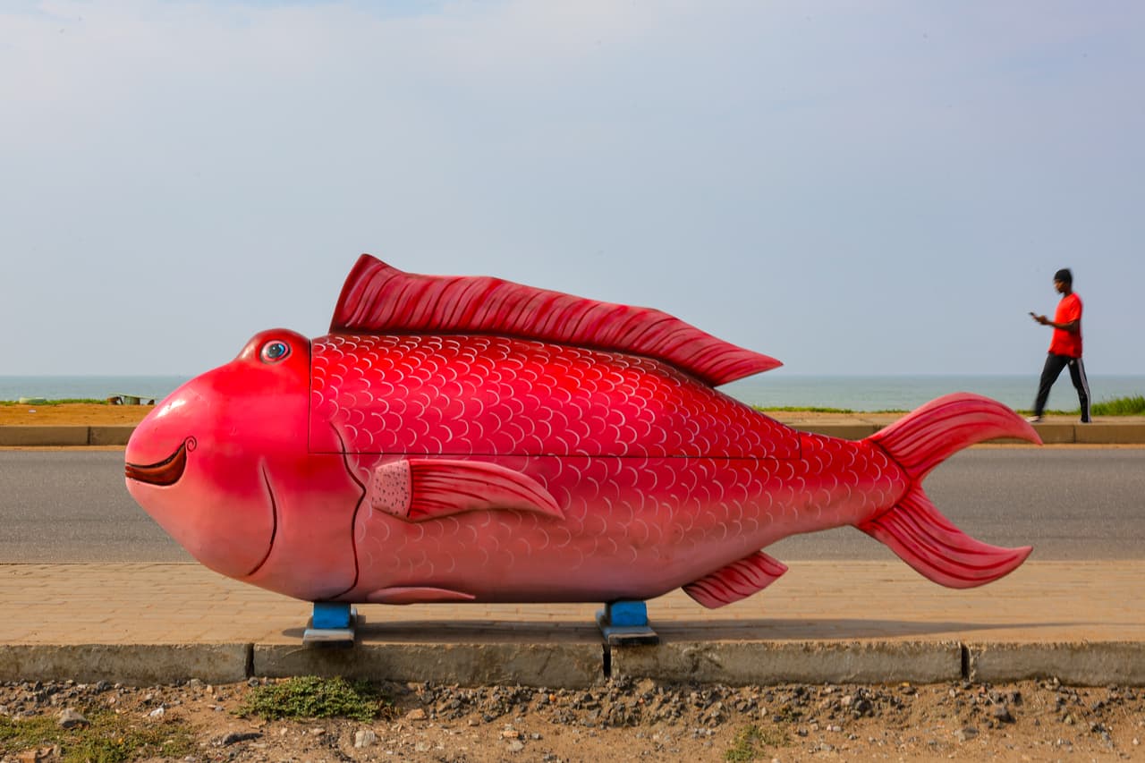 Los ataúdes más insólitos del mundo están en Ghana: peces, aviones, zapatos y hasta botellas de refresco