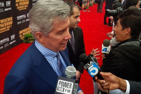 Más de 700 reporteros estuvieron en la conferencia de Manny Pacquiao y Floyd Mayweather Jr., denominada la "Pelea d‎el Siglo".