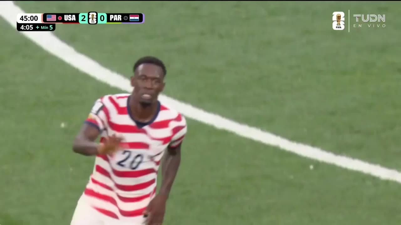 ¡Estados Unidos clava el 3-0 y está goleando a Paraguay en el Mundial 2026!
