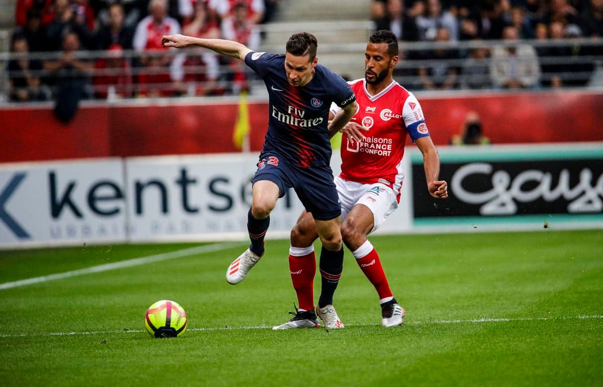 El PSG pasó muchos problemas en el campo del Stade de Reims, que terminó octavo en la tabla de posiciones y sin clasificación a torneos internacionales.