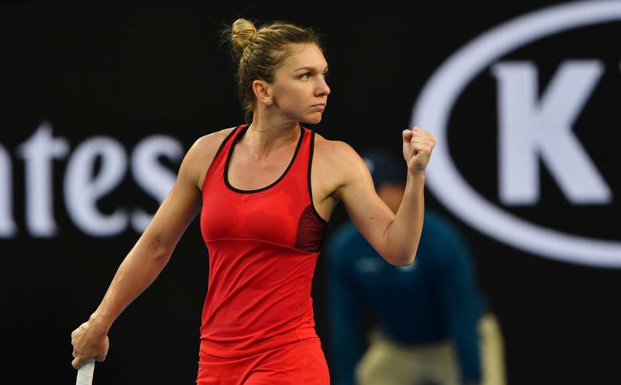 La rumana Simona Halep, número uno mundial, ratificó su favoritismo contra la canadiense Eugenie Bouchard con victoria 6-2, 6-2.