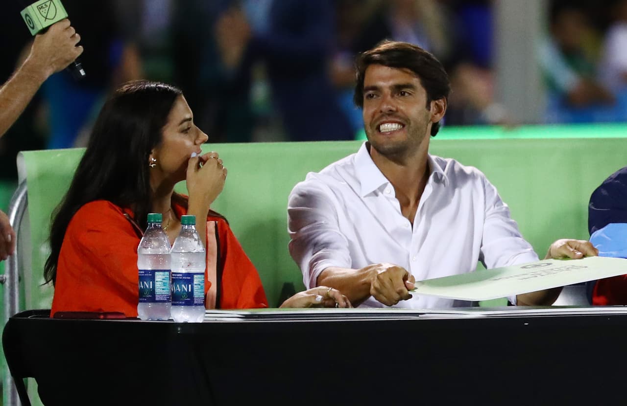 Alex Morgan y Kaká estuvieron presentes como jueces del torneo de habilidades.
<br>