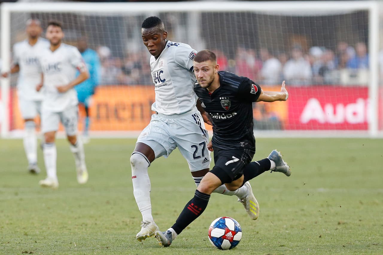 D.C. United frente a New England Revolution, en 2019.
