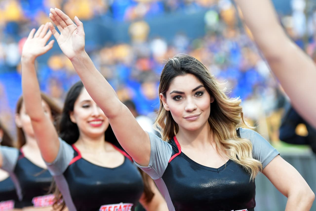 Las porristas le dieron un toque de sensualidad diferente a los partidos de la segunda jornada de los cuartos de final en el Clausura 2018 en la Liguilla de la Liga MX.
