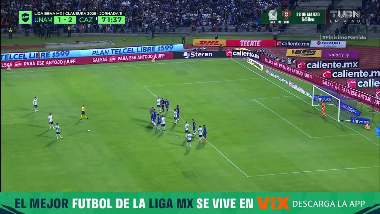¡Era el gol que liquidaba! Pumas se salvó de milagro con esta acción de Keylor Navas