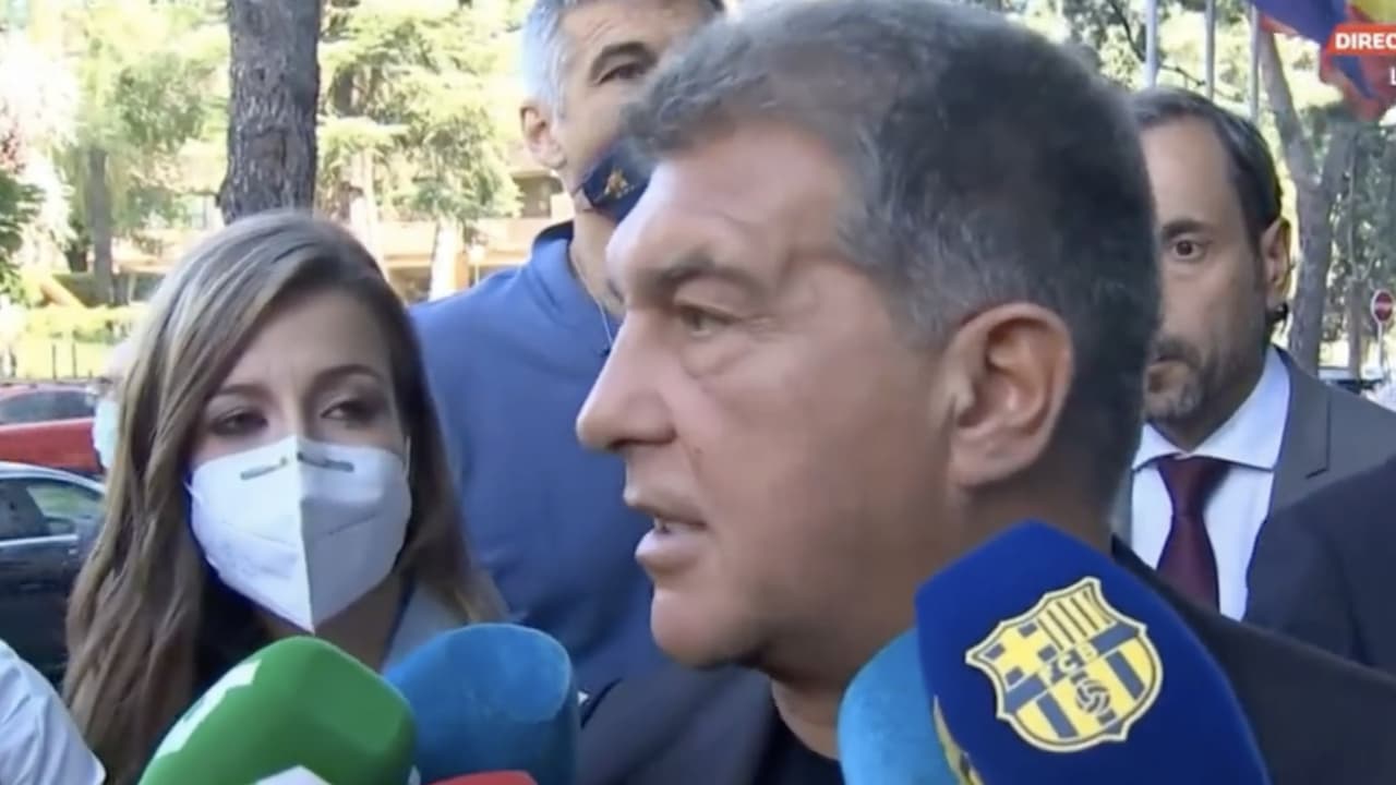 Joan Laporta garantiza la continuidad de Ronald Koeman pase lo que pase