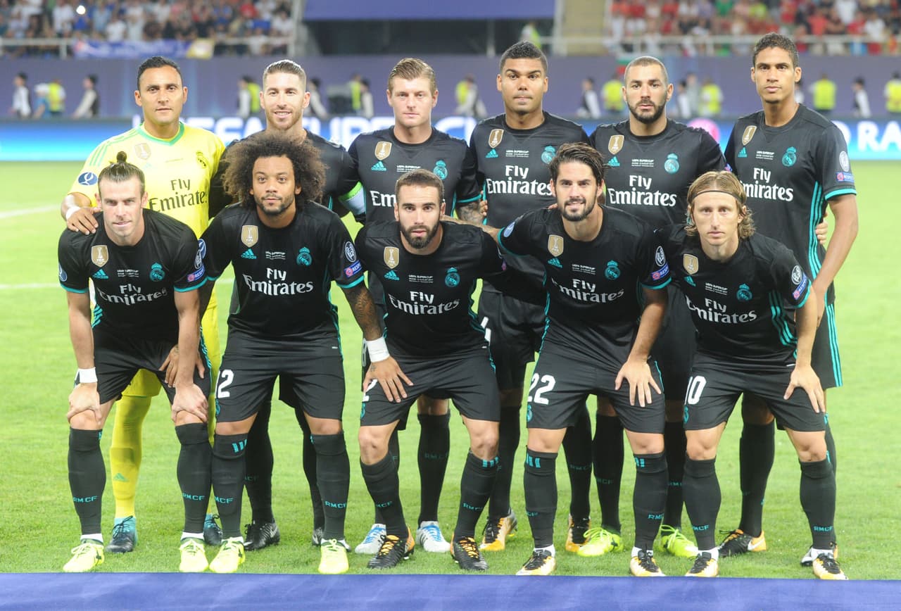 Este fue el equipo que utlizó Zinedine Zidane: Navas, Carvajal, Varane, Ramos, Marcelo, Casemiro, Kroos, Modric, Isco, Bale, Benzema.