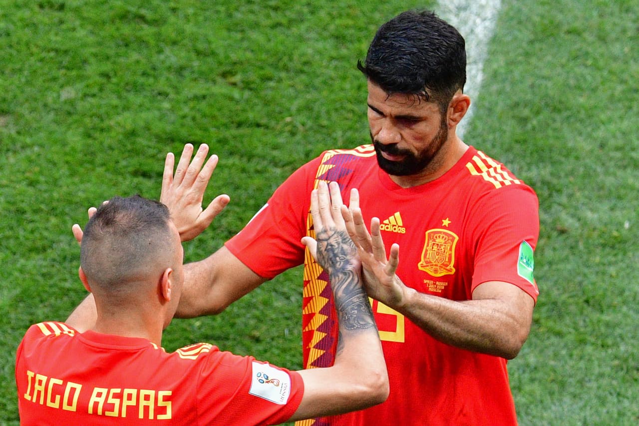 Al minuto 80, por Iago Aspas, el partido se terminó para el delantero del Atlético de Madrid. Poca producción, perdido, desconectado.