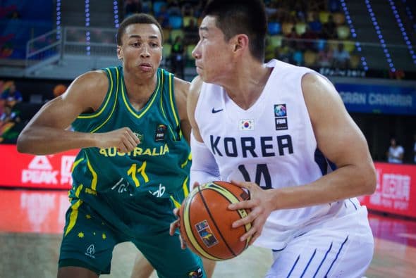 Los coreanos no pudieron sobrepasar los 20 puntos en ninguno de los cuartos que disputó en el encuentro.