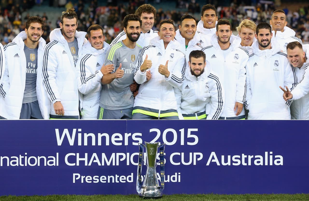 Real Madrid celebra con el Internation Champions Cup