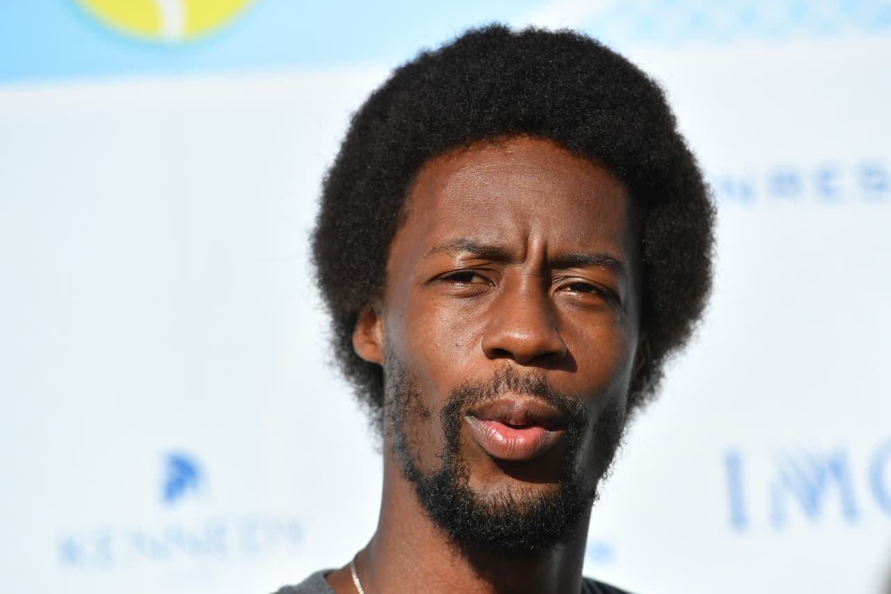 El gran tenista francés Gael Monfils, con la informalidad e irreverencia que lo caracteriza, también hizo presencia en el acto.