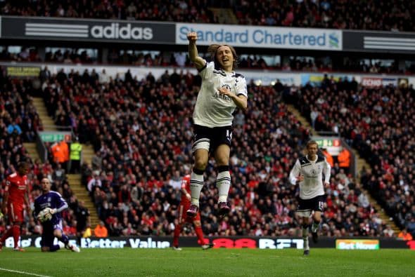 El croata Luka Modric redondeó un buen partido y marcó el segundo tanto del Tottenham.