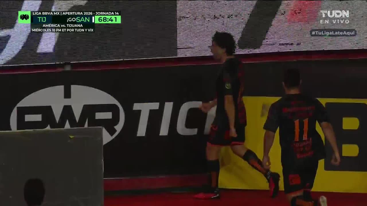 ¡Doblete de Nacho Rivero! Golazo y Tijuana recupera su ventaja 3-1