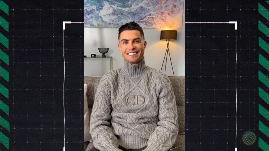 Cristiano festeja con mensaje el llegar a los 400 millones de seguidores