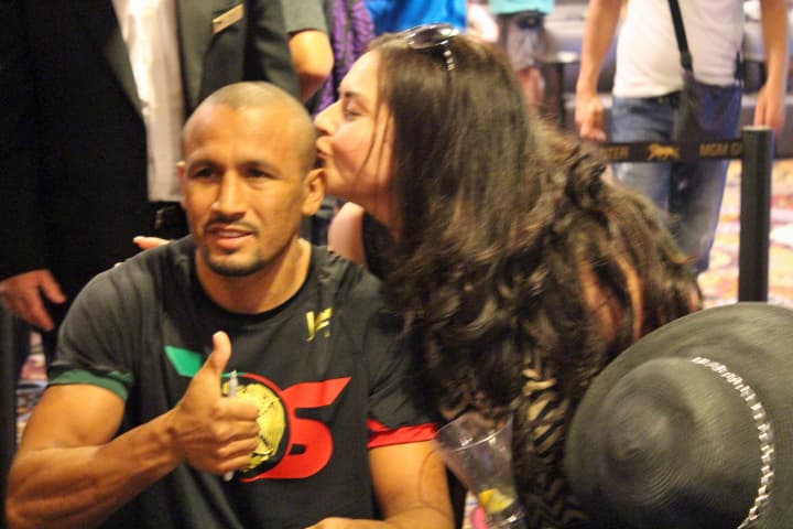 Jhonny González, Orlando Salido, Román Martínez, George Groves e Ishe Smith, hicieron un breve entrenamiento enfrente del público, para después convivir con los aficionados y regalar autógrafos.