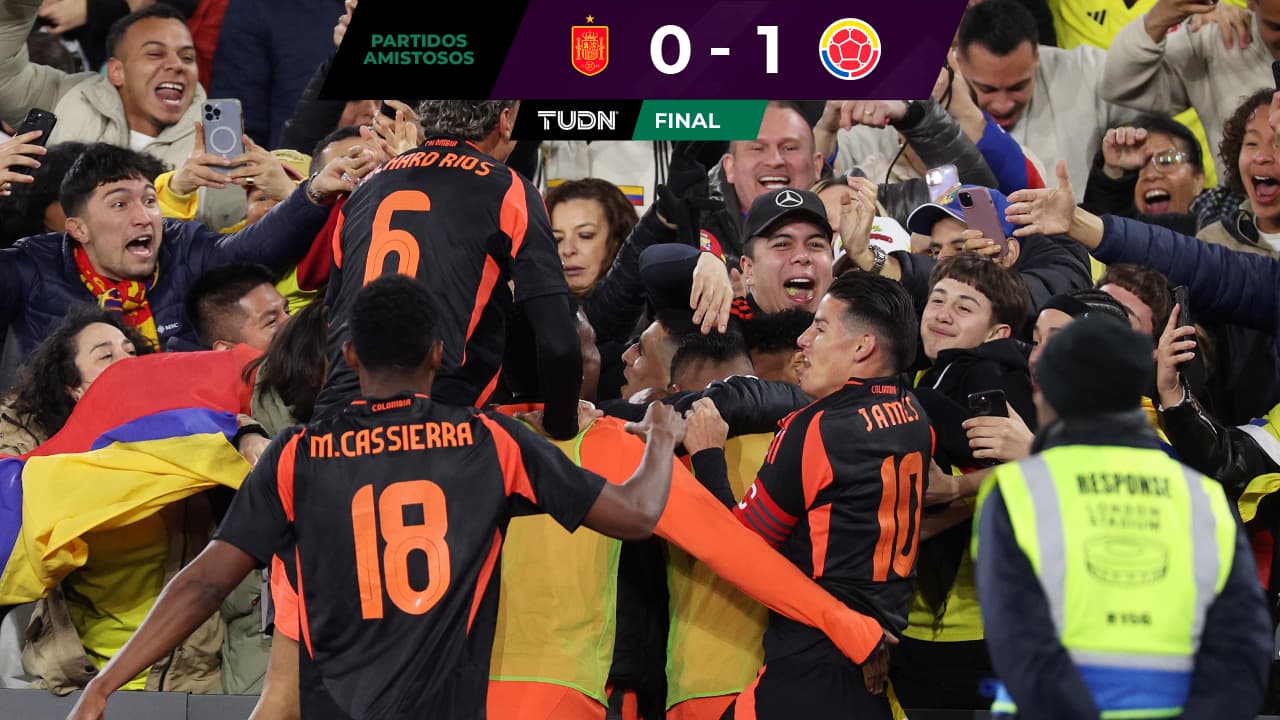 Golazo acrobático da triunfo a Colombia en amistoso ante España