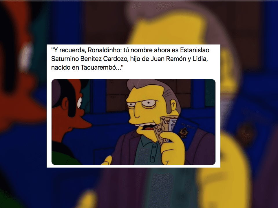 Los memes le dan con todo a Ronaldinho, quien presentó un pasaporte falso con nacionalidad paraguaya.