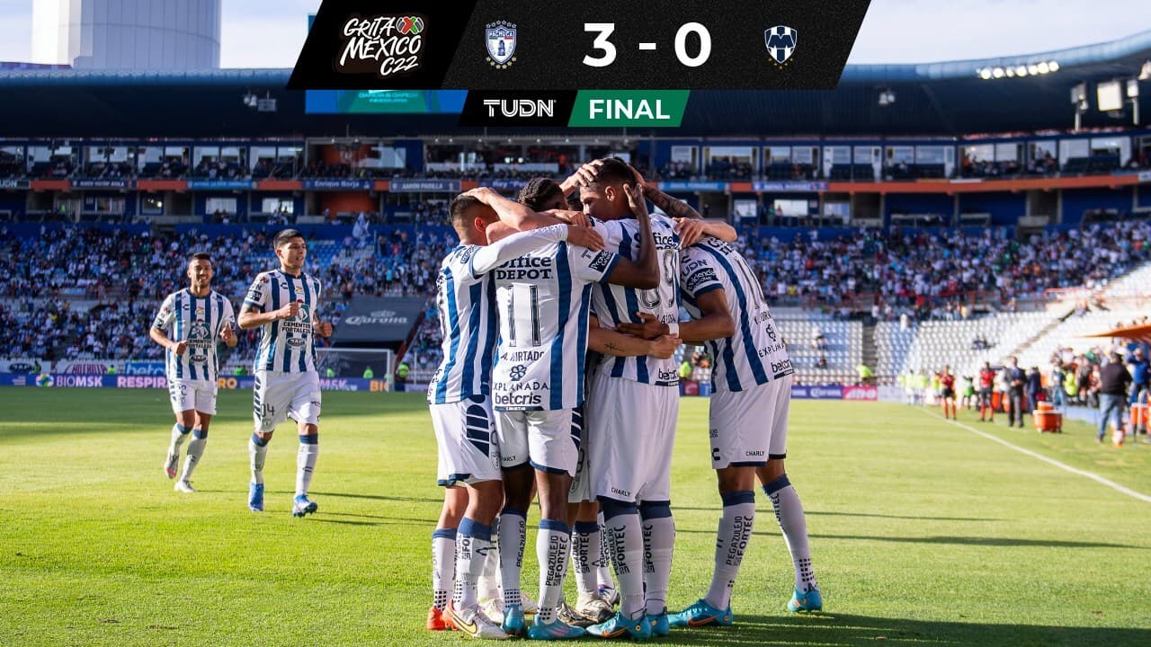 Pachuca se enciende en los últimos minutos y golea al Monterrey  