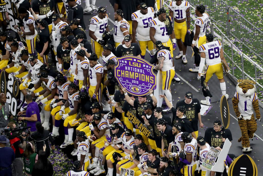 Así fue la celebración de LSU tras coronarse campeón de la NCAA sobre Clemson, con una actuación destacada de Joe Burrow.