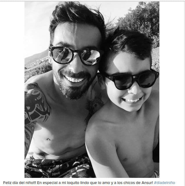 Ezequiel 'el Pocho Lavezzi' tiene un hijo de 10 años llamado Tomás.