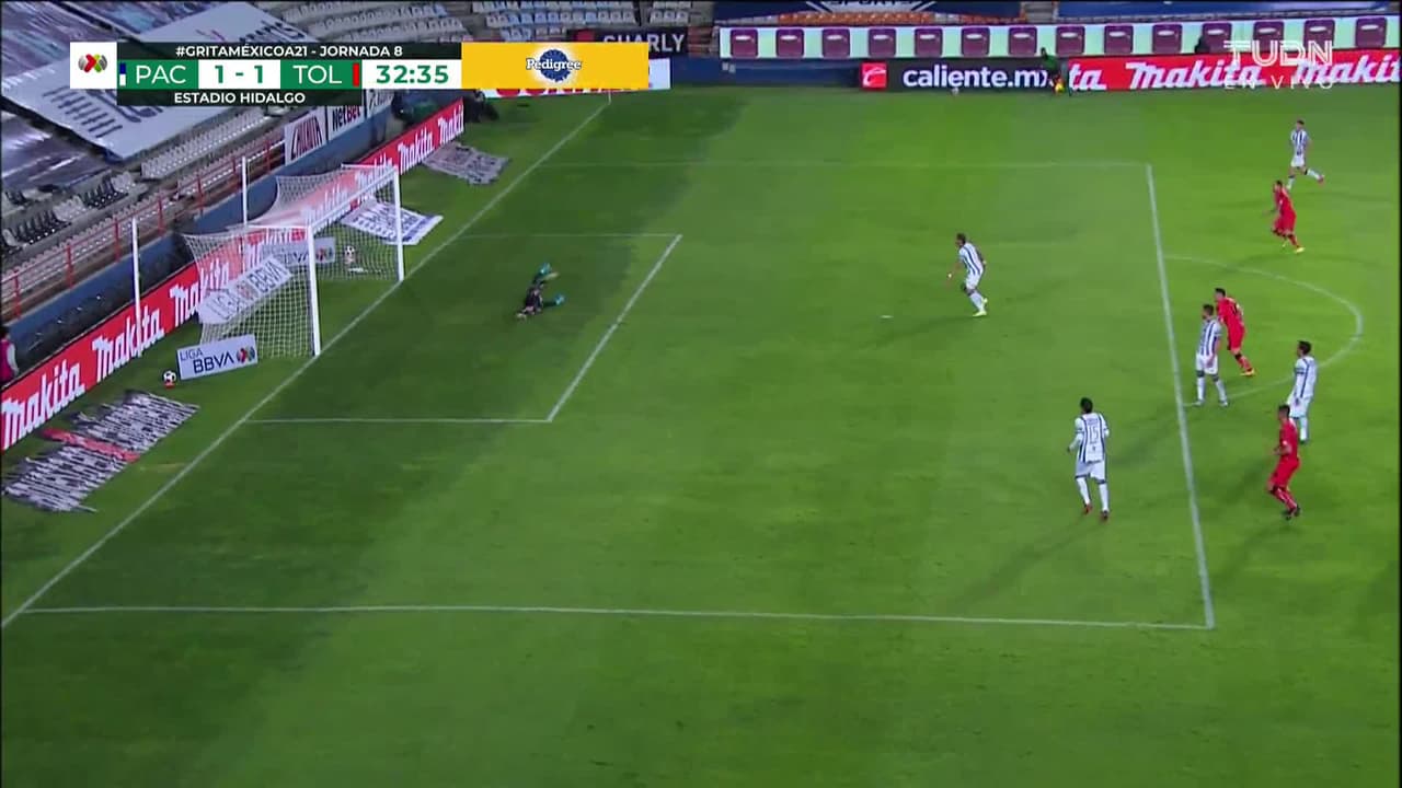 ¡GOL!  anota para Toluca. Braian Samudio