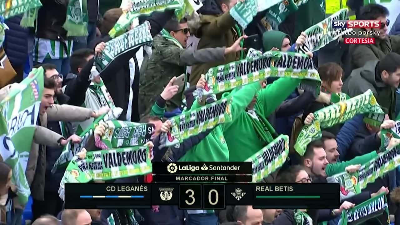 Tres amigos mexicanos en el Leganés vs Betis
