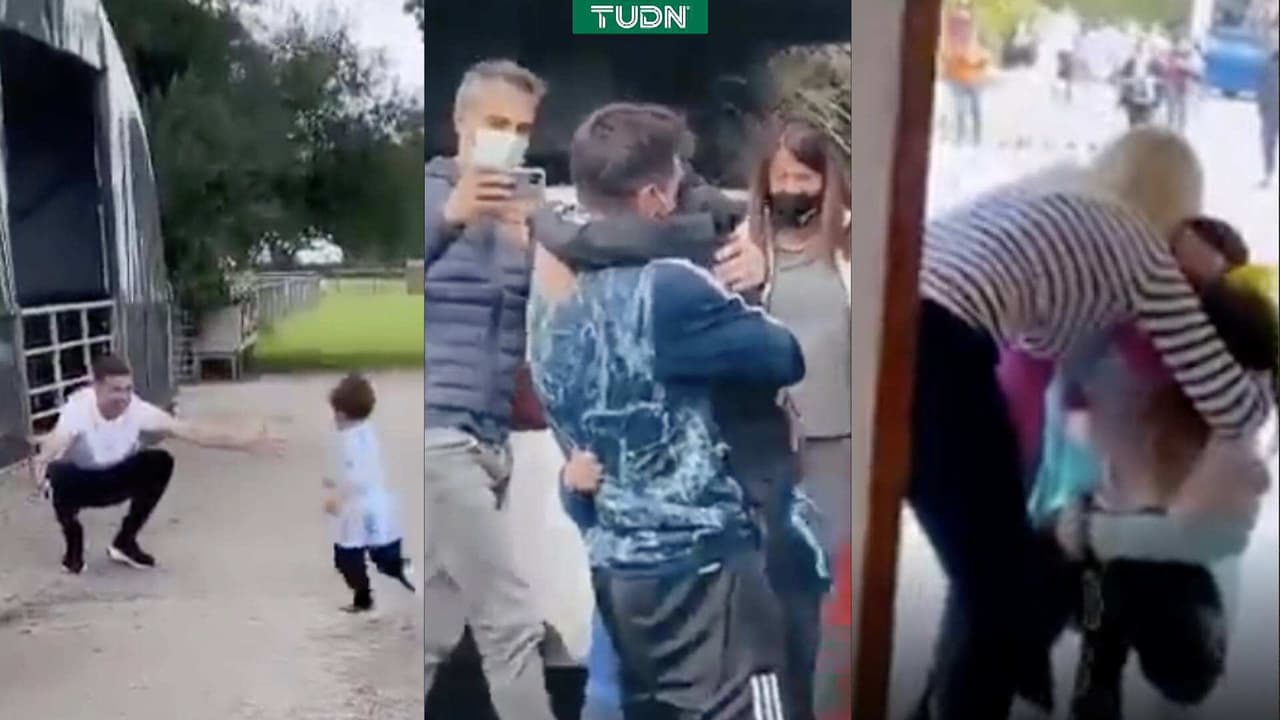 ¡Para llorar! Familiares reciben emotivamente a los campeones argentinos
