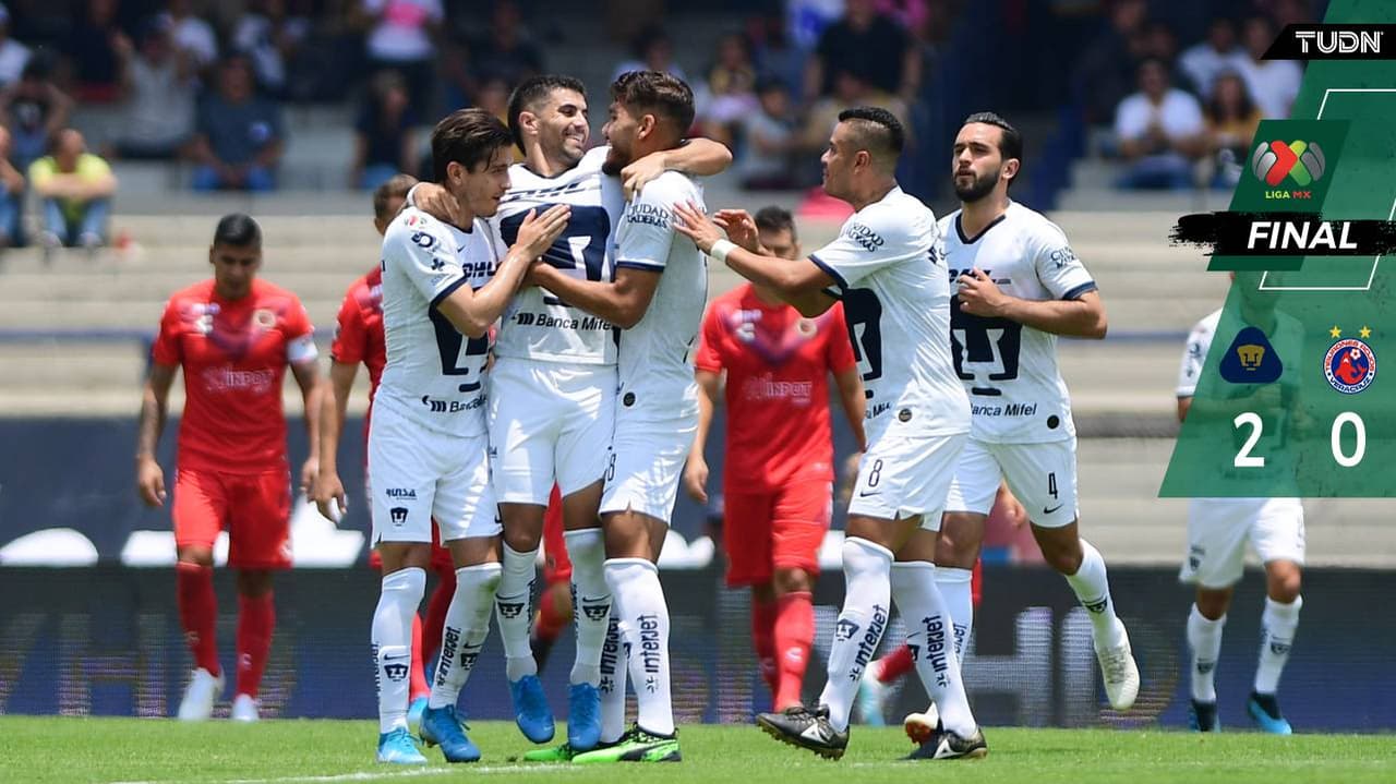 Pumas alarga sequía de Veracruz con victoria en Ciudad Universitaria