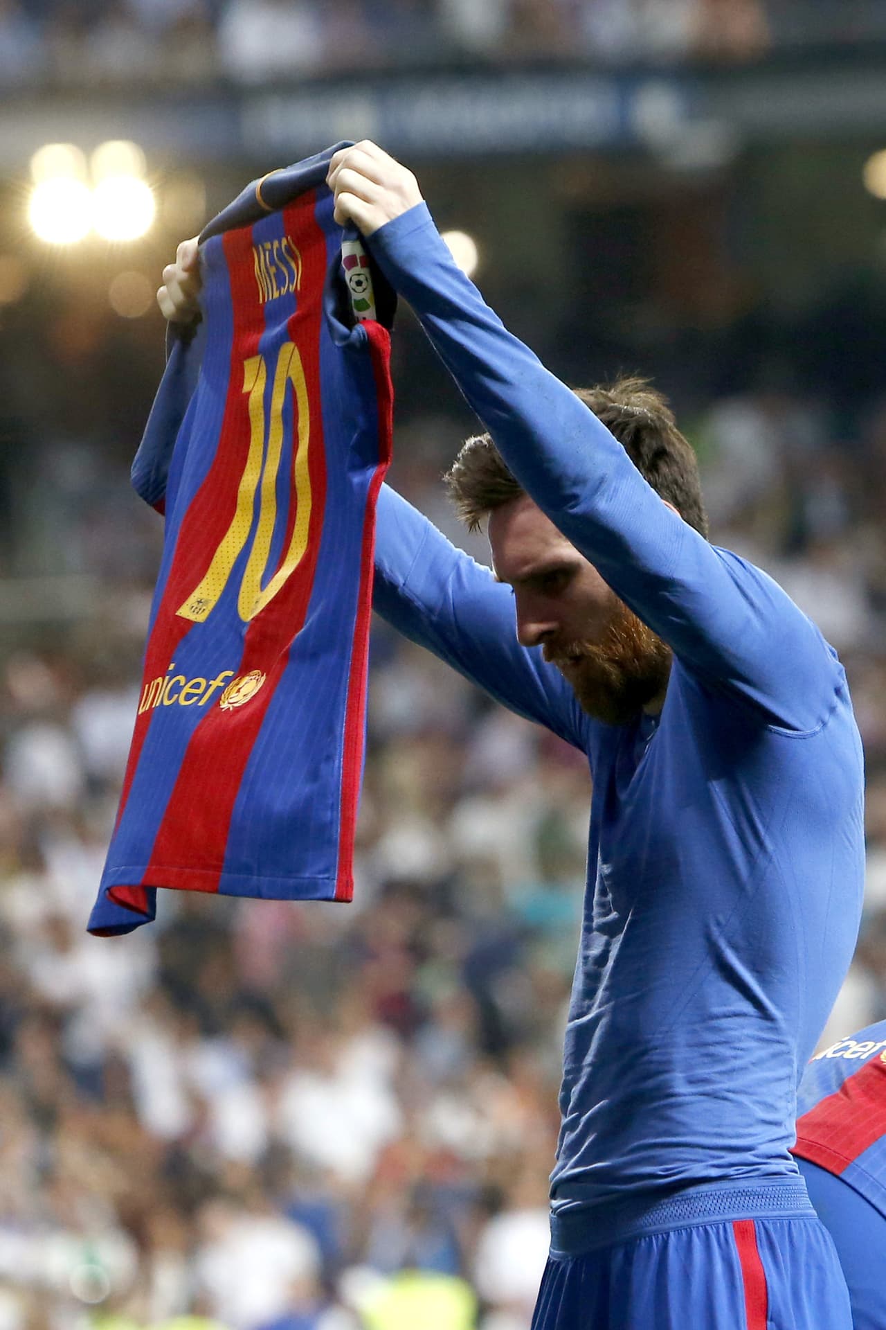 Para muchos, el festejo de Lionel Messi fue una falta de respeto y una provocación contra la grada del Santiago Bernabéu.