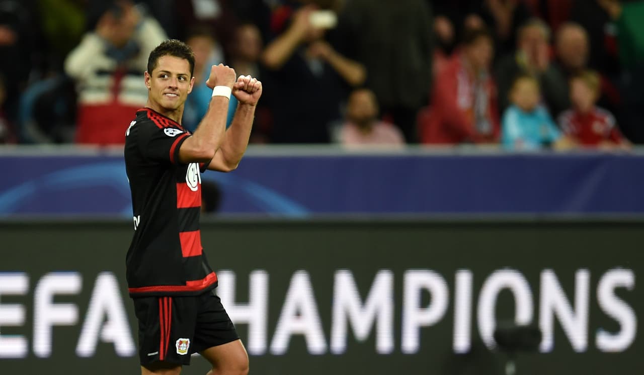 El 'Chicharito' anotó el tercer gol de Bayer Leversuken sobre el BATE.
